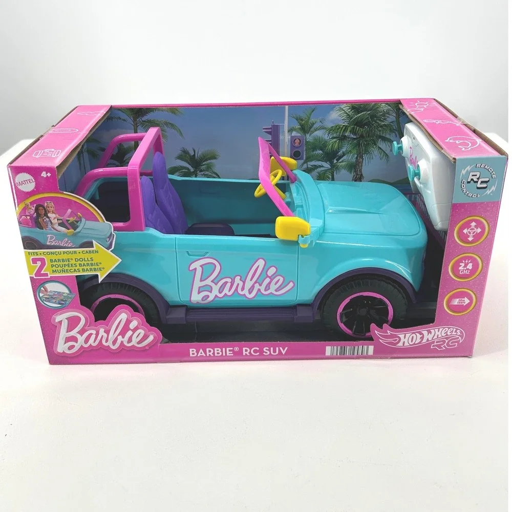 Mattel Barbie Hot Wheels RC SUV Teal Remote Control Vehicle HTP53 Fits 2 Dolls